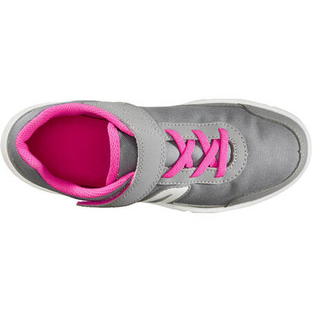 Sepatu Jalan Anak-anak PW 100 - abu-abu/merah muda