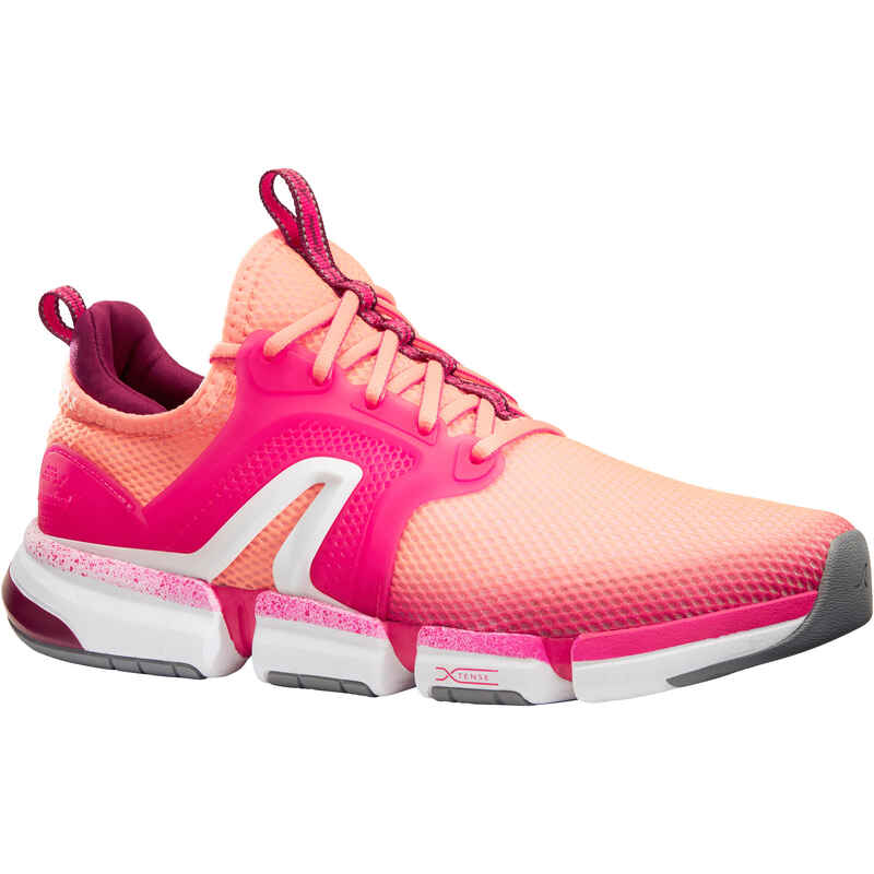 Women's Fitness Walking Shoes PW 590 Xtense - coral/pink