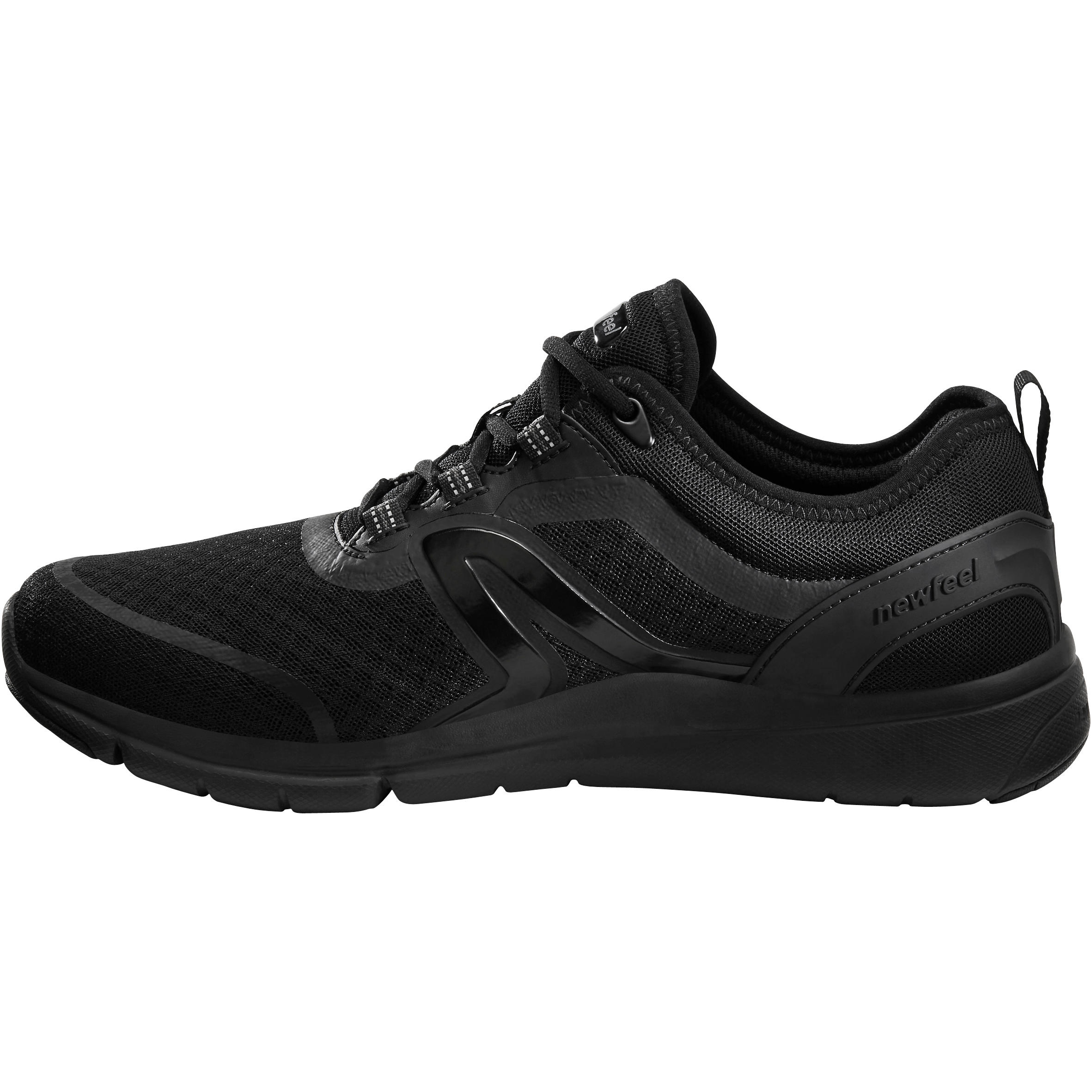 all black mens walking shoes