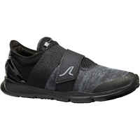 Soft 180 Strap Men's Fitness Walking Shoes - Black