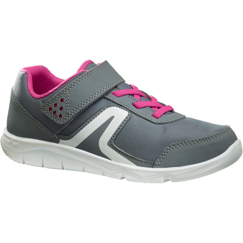 Scarpe da ginnastica bambino PW 100 con strap grigie dal 28 al 39 Scarpe da ginnastica bambino PW 100 con strap grigie dal 28 al 39