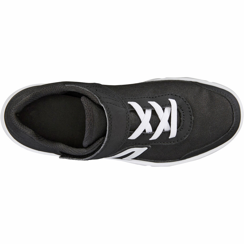 Kinder Sportschuhe Klettverschluss - PW100 schwarz