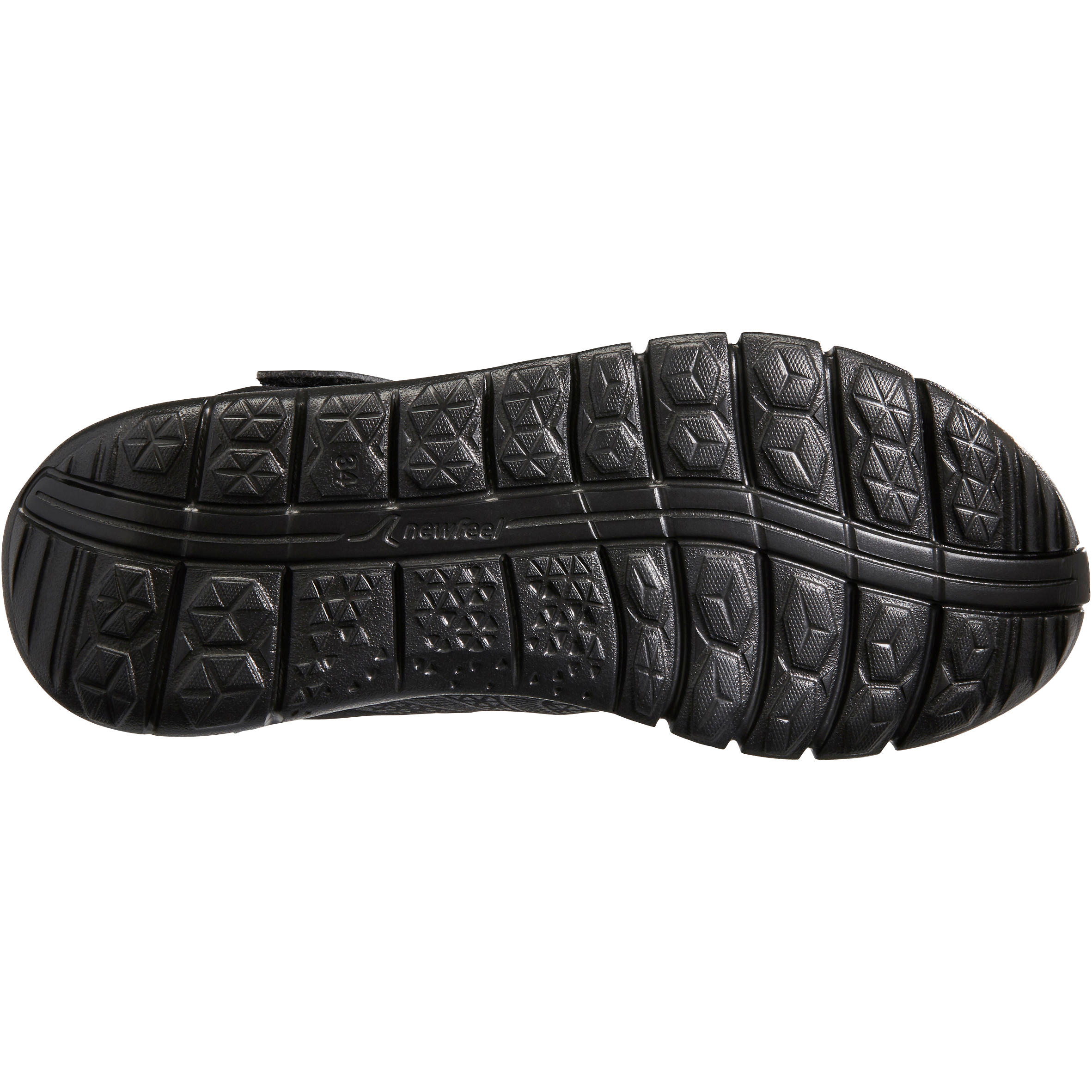 Kids' lightweight and waterproof rip-tab shoes, black 4/7