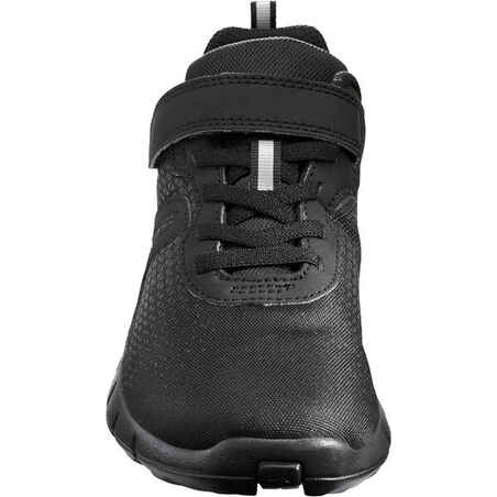 Kids' lightweight and waterproof rip-tab shoes, black