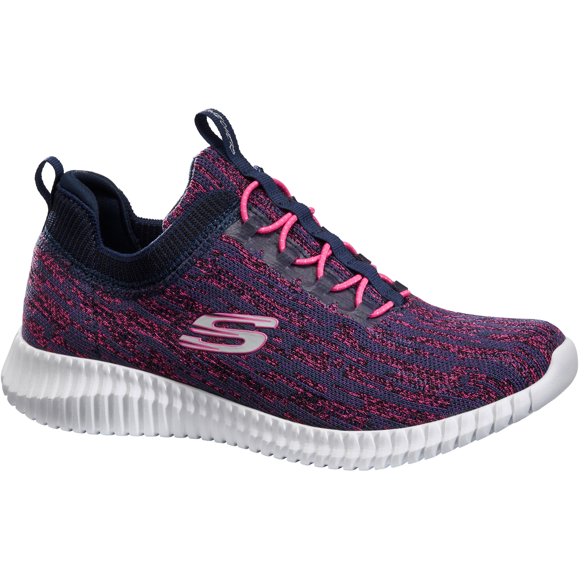 skechers slip on bleu rose