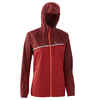 Lauf-Regenjacke Trail wasserdicht Damen bordeaux