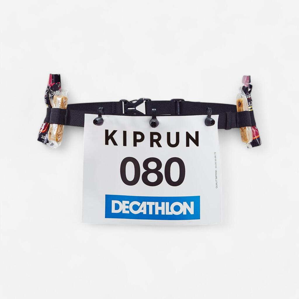 CEINTURE PORTE DOSSARD POUR COMPETITION DE RUNNING COURTE DISTANCE AU MARATHON