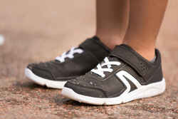 Παιδικά παπούτσια για αθλητικό βάδην PW 100 - μαύρο/λευκό