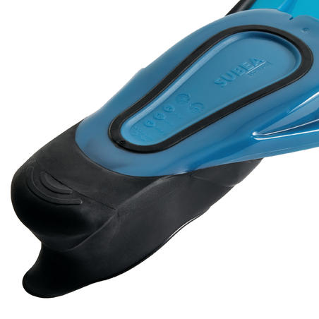 Adults’ snorkelling fins  SUBEA SNK 500 - black turquoise