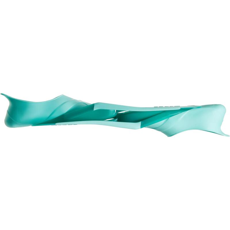 Snorkelvinnen voor volwassenen SNK 500 blauw/groen
