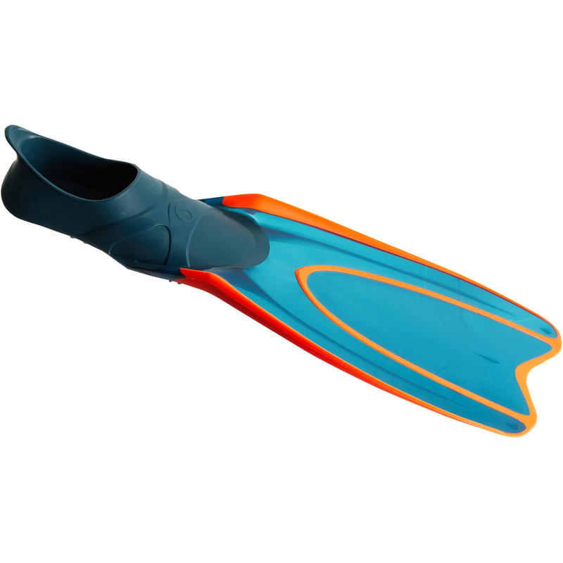 Aletas de snorkel o submarinismo con botella SNK 540 adulto azul turquesa rojo Aletas de snorkel o submarinismo con botella SNK 540 adulto azul turquesa rojo
