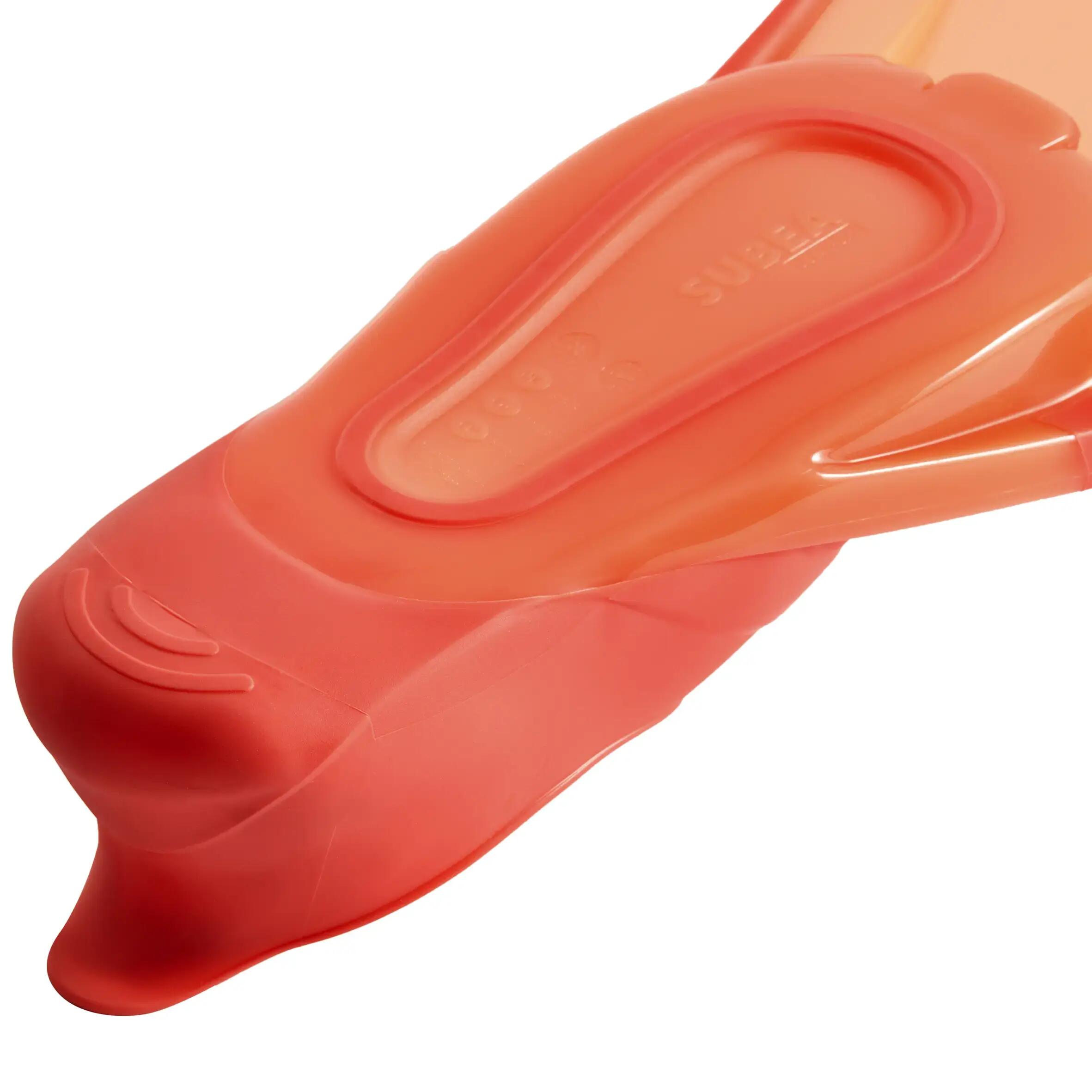 Easybreath snorkelling kit with fins coral pink 10/15