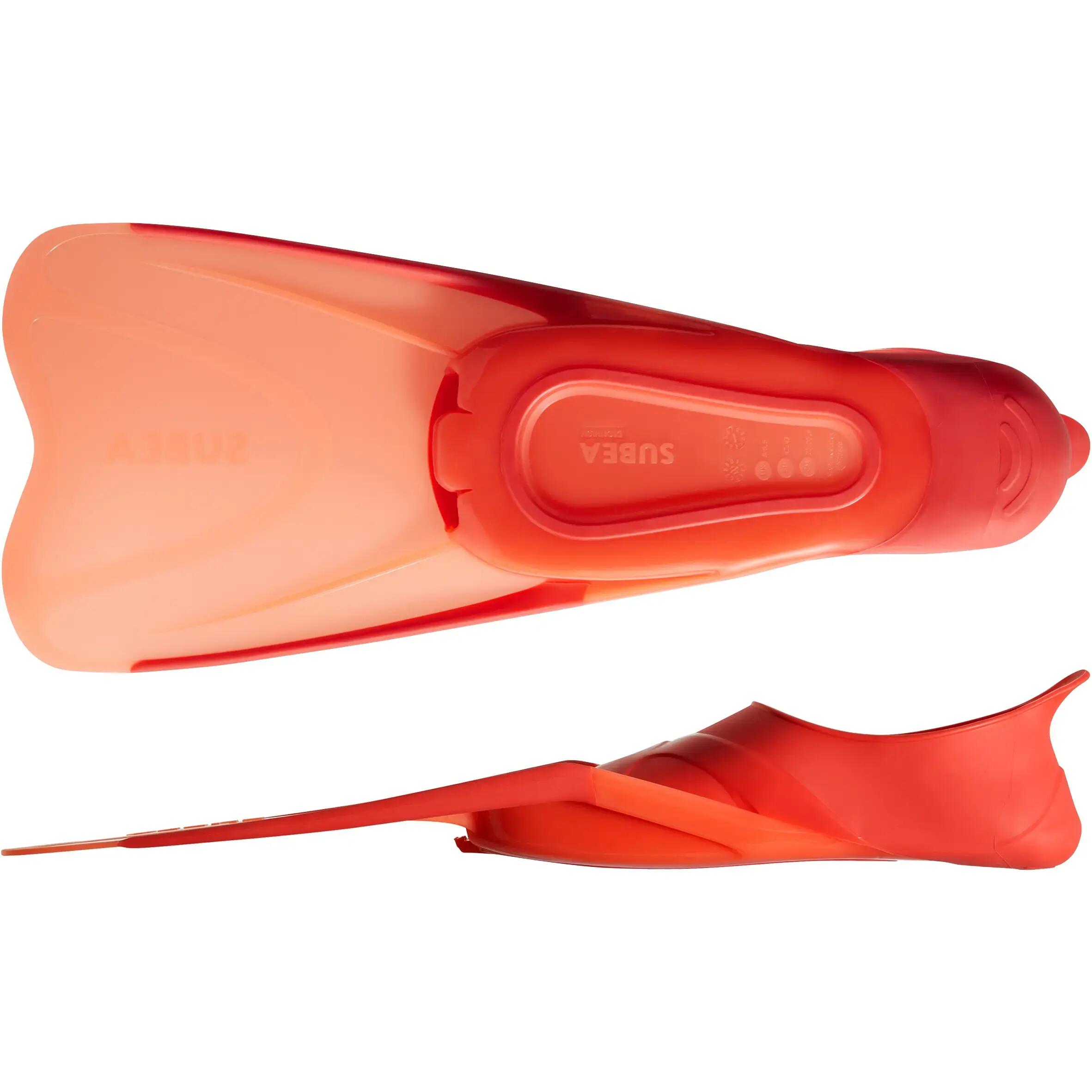 Easybreath snorkelling kit with fins coral pink 9/15