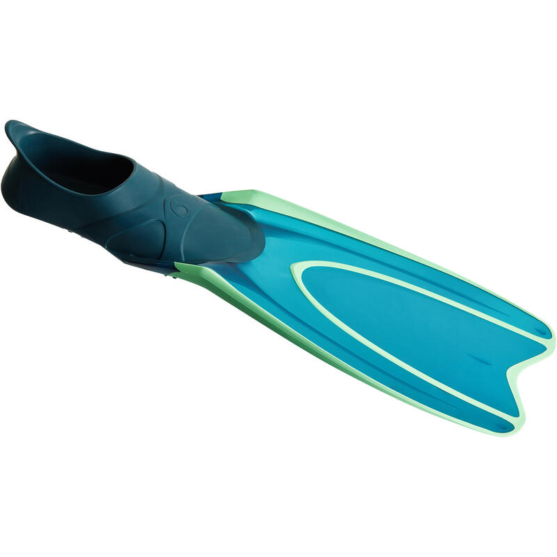 Palmes de snorkeling et plongée bouteille SNK 540 adulte turquoises vertes fluo Palmes de snorkeling et plongée bouteille SNK 540 adulte turquoises vertes fluo