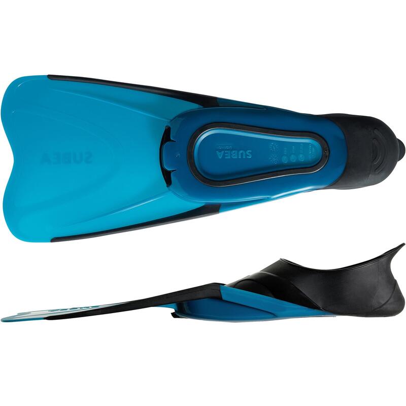 Pinne snorkeling 500 adulto blu