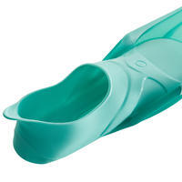 Adults’ snorkelling fins  SUBEA SNK 500 - blue green