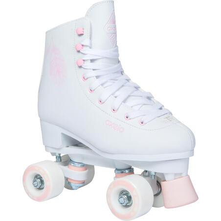 Patin A Roulettes Artistiques Patin A Roulettes 100 Blanc Decathlon