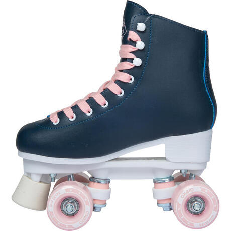 100 Artistic Quad Skates - Navy Blue | oxelo
