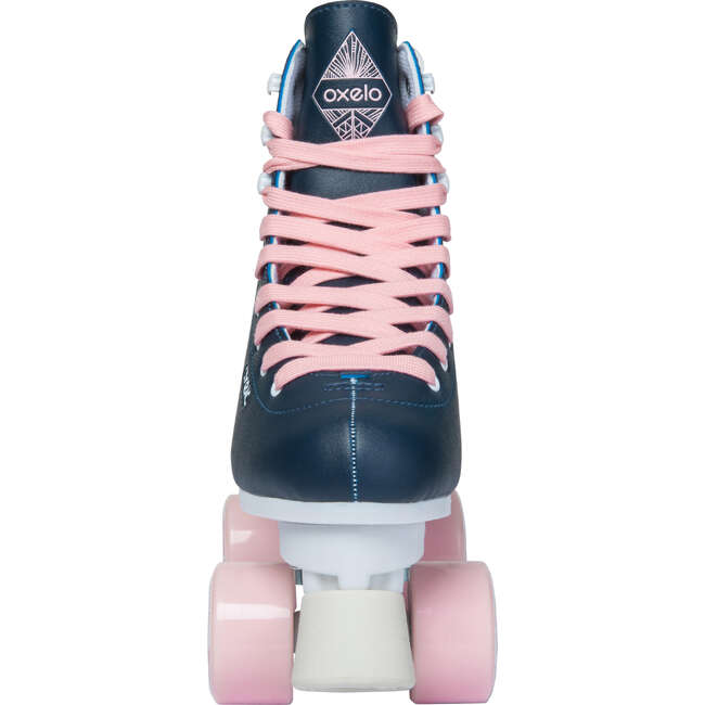 OXELO 100 Artistic Quad Skates Navy Blue Decathlon
