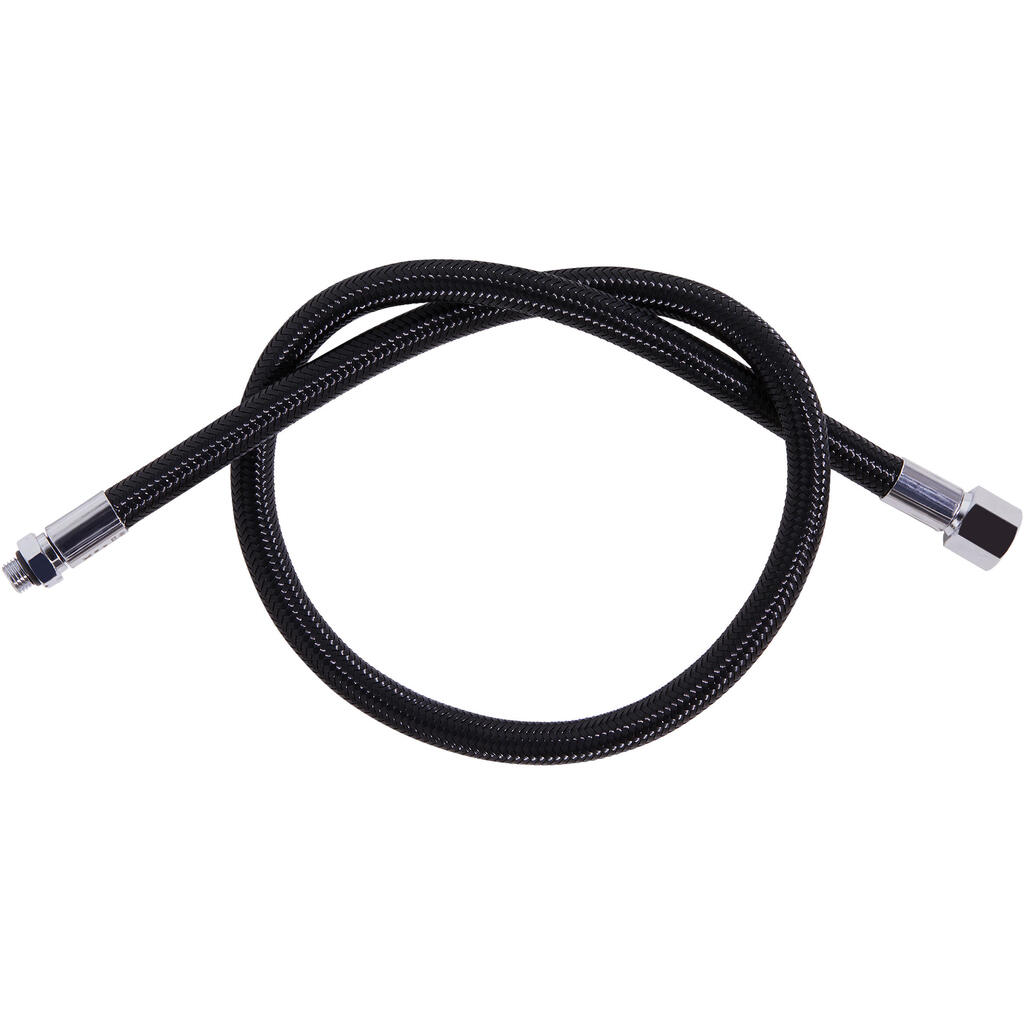 Scuba Diving Regulator Braided MP Hose Hyperflex - Black 66 cm