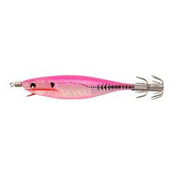 Squid jig voor zeekat / pijlinktvis Ultra bait drijvend roze 7 cm