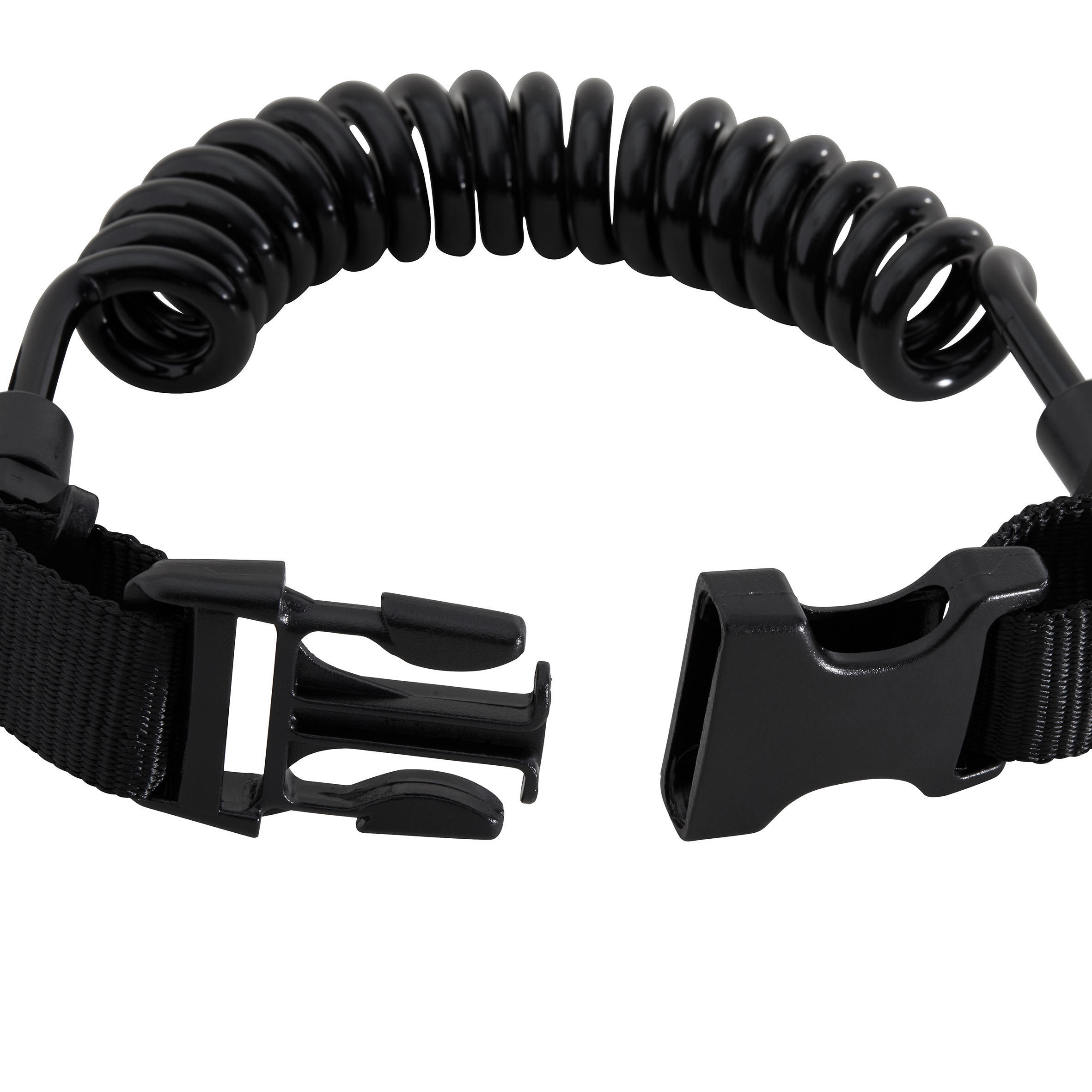 SCUBA diving spiral light holder clip with ring 6/6