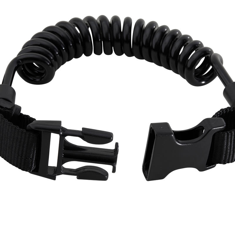 SCUBA diving spiral light holder clip with ring Decathlon