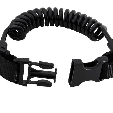 SCUBA diving spiral light holder clip with ring
