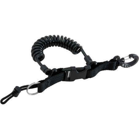 Extensor portalinterna con espiral y anillo para buceo Subea SCD negro