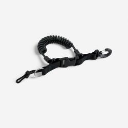 SCUBA diving spiral light holder clip with ring