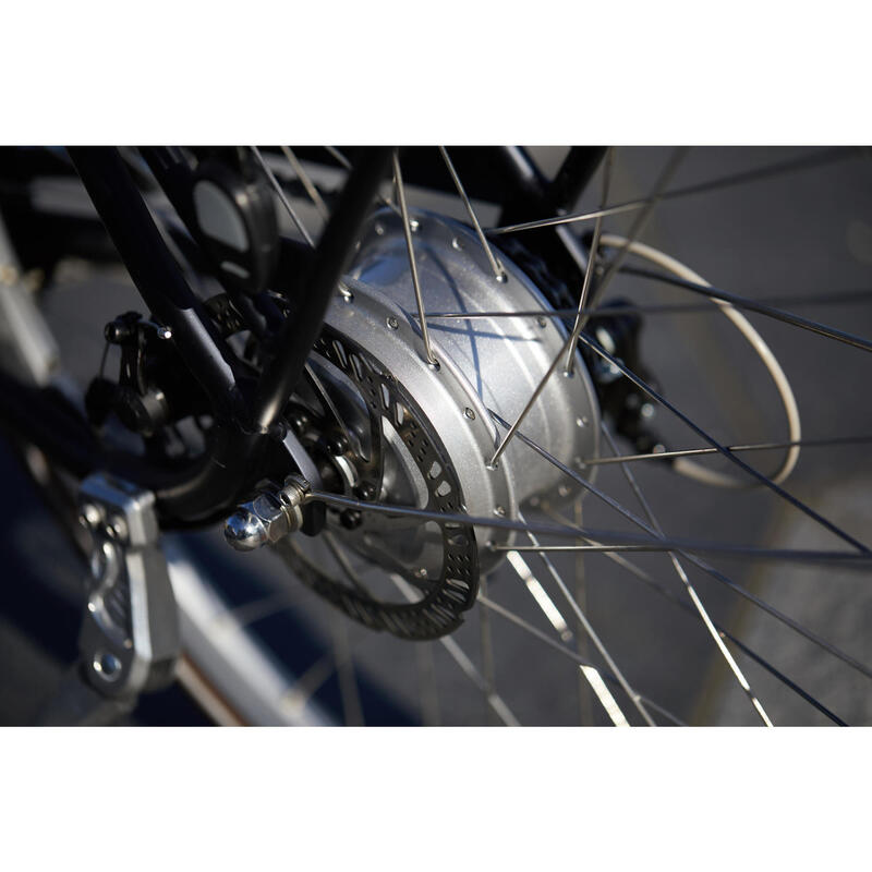 Rower elektryczny miejski Elops 900E wysoka rama