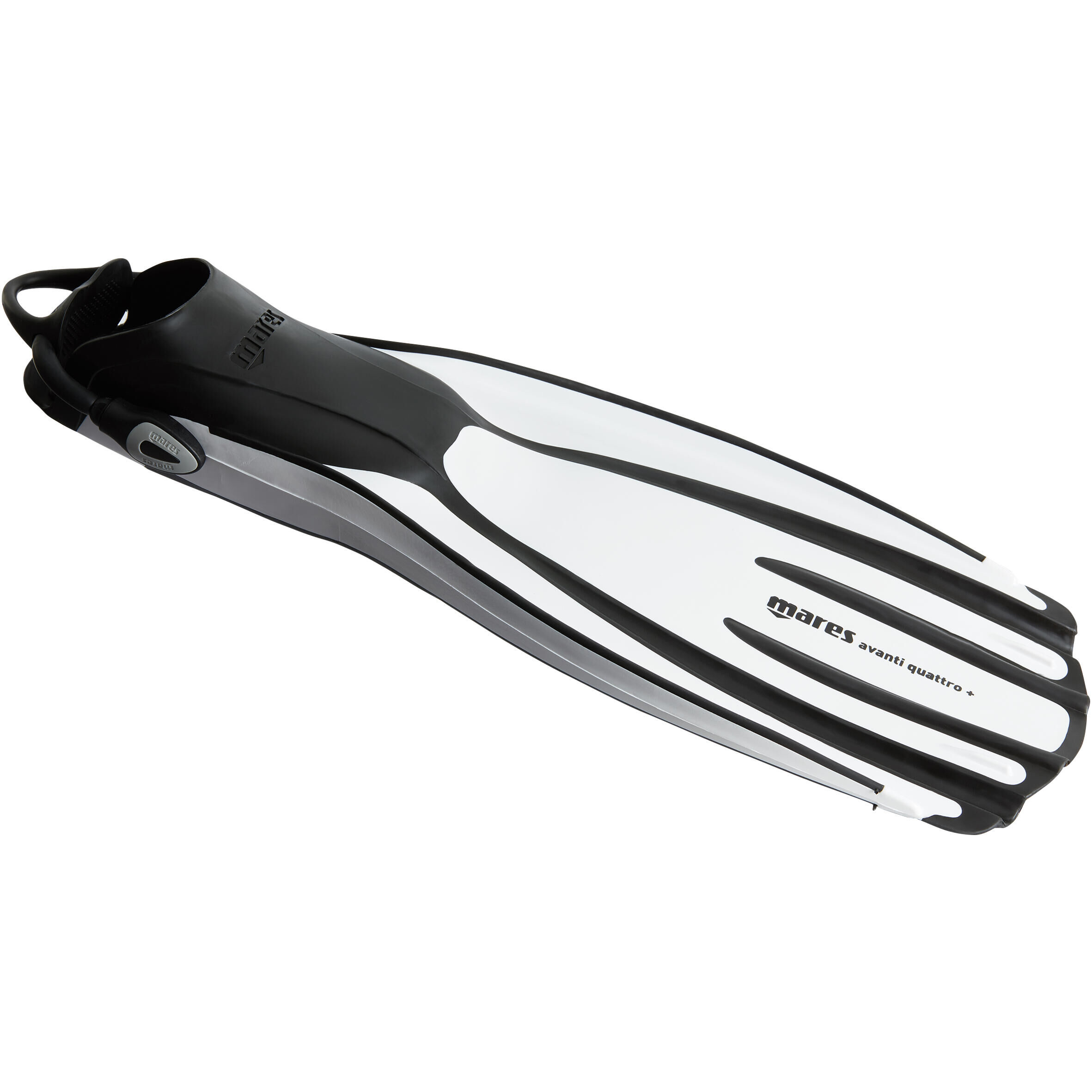 MARES Avanti Quattro+ adjustable SCUBA diving fins white