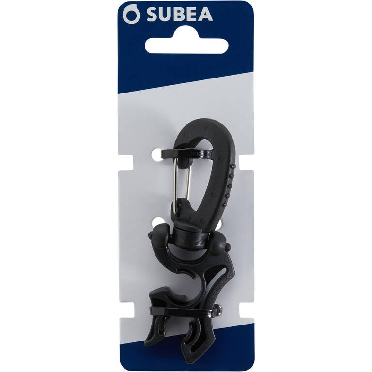 SCD holder for two SCUBA diving hoses