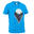 Camiseta Manga Corta de Montaña y Trekking 7-15 años Quechua MH100 Niños Azul