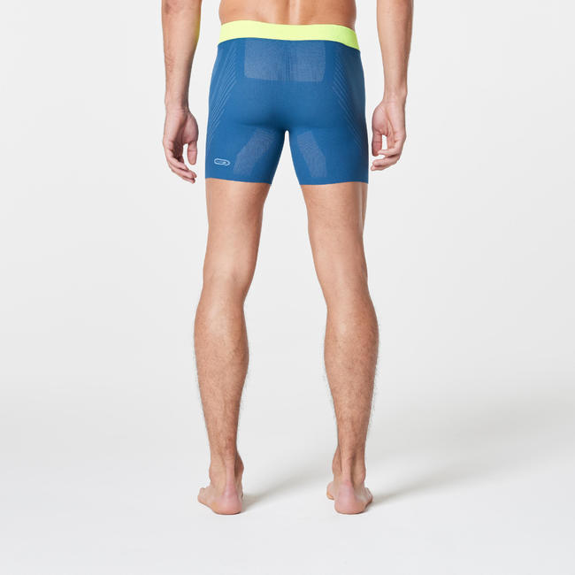 MEN'S SEAMLESS RUNNING BOXERS ANTIQUE BLUE