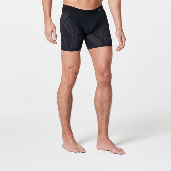 MEN'S SEAMLESS RUNNING BOXERS BLACK