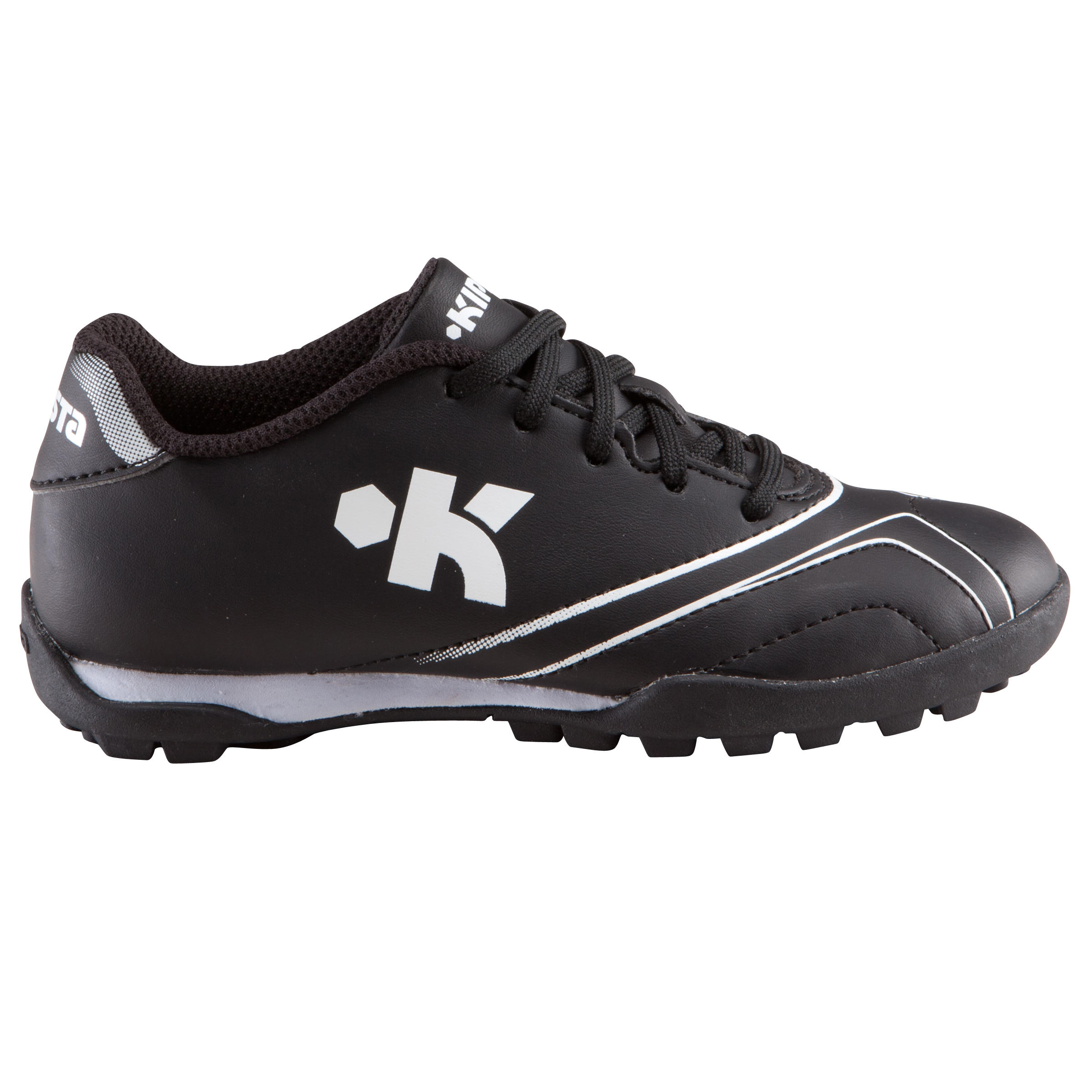 Agility 300 HG Kids Hard Ground Football Trainers - Black White 2/16