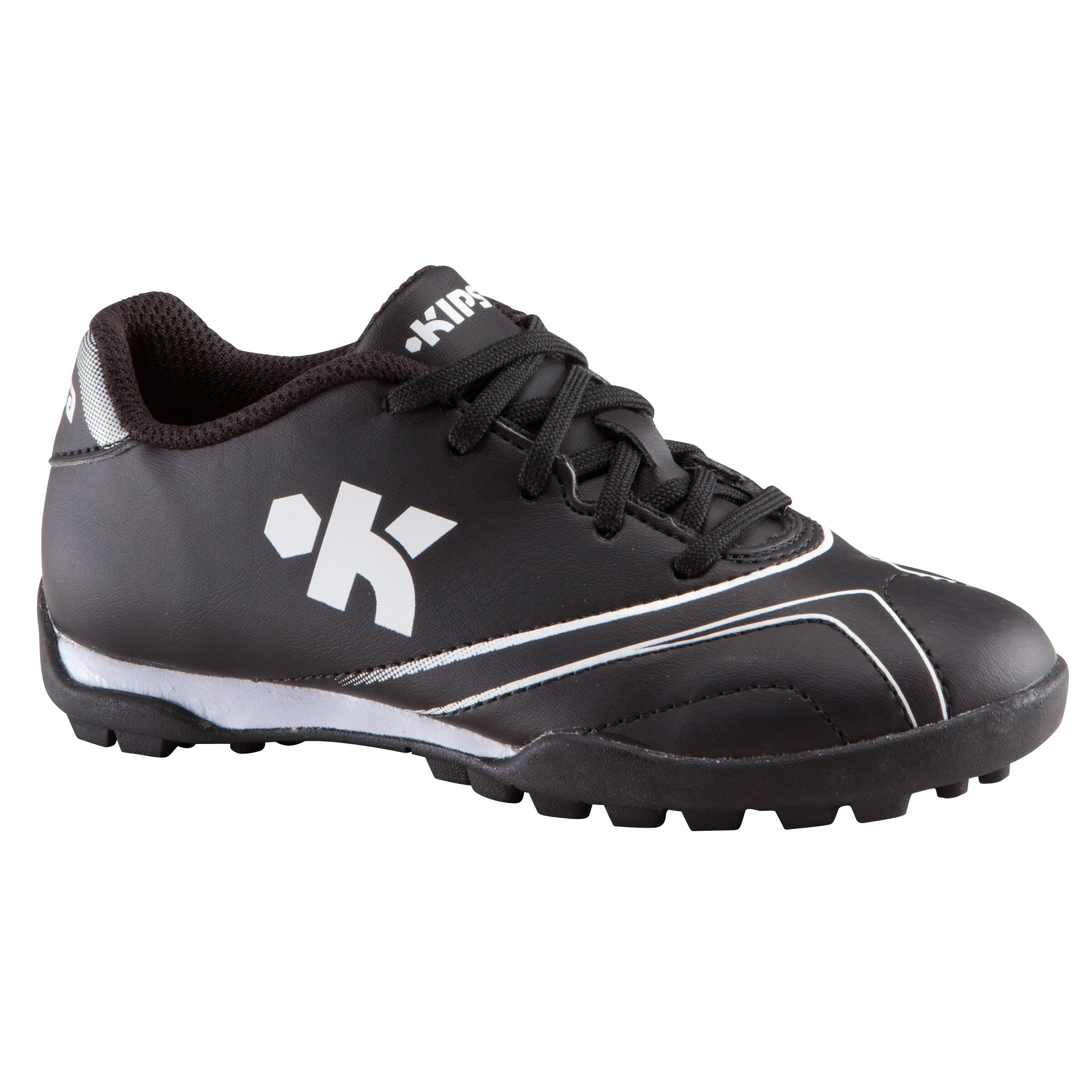 Agility 300 HG Kids Hard Ground Football Trainers - Black White 1/16