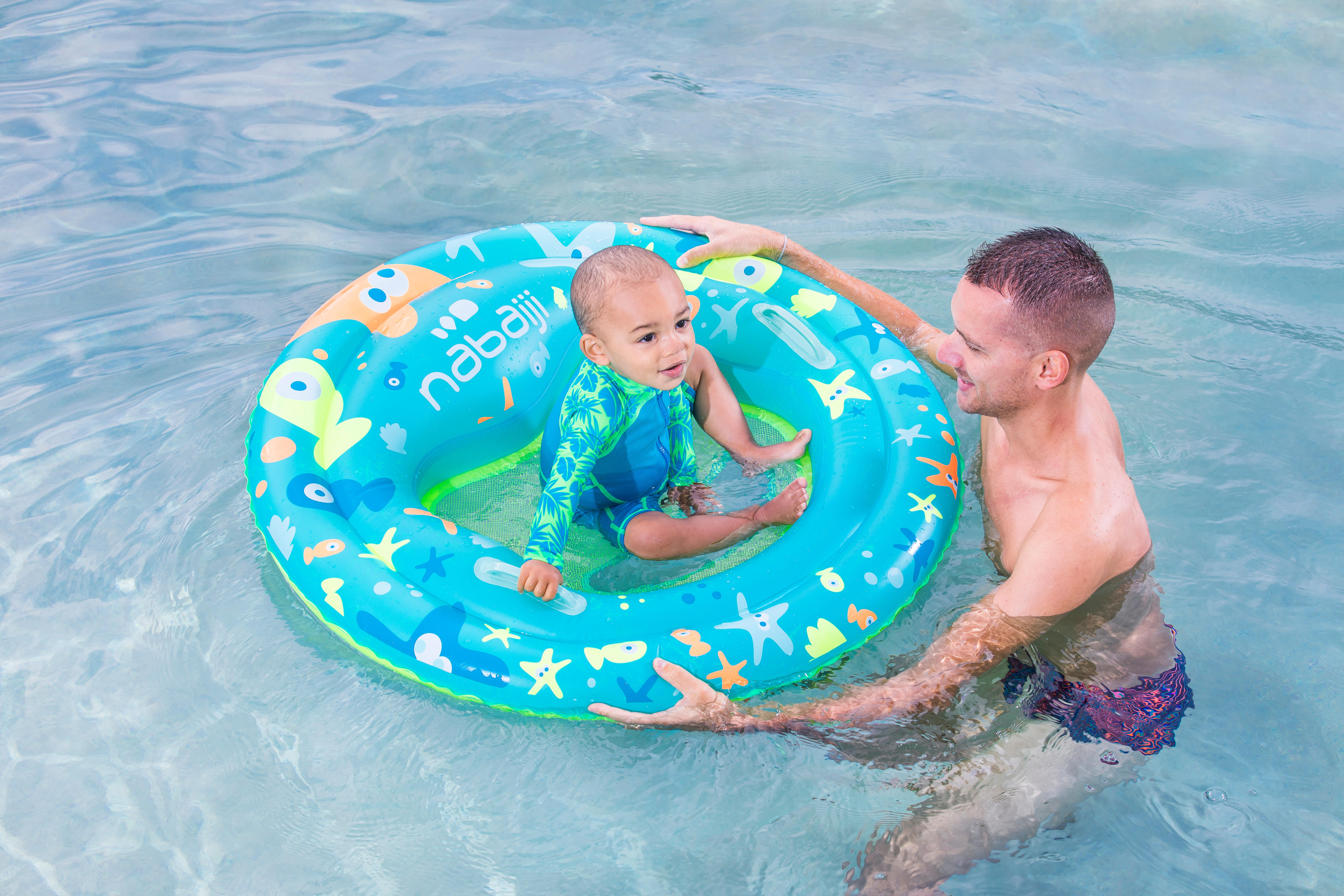 

Swimming baby inflatable pad - green