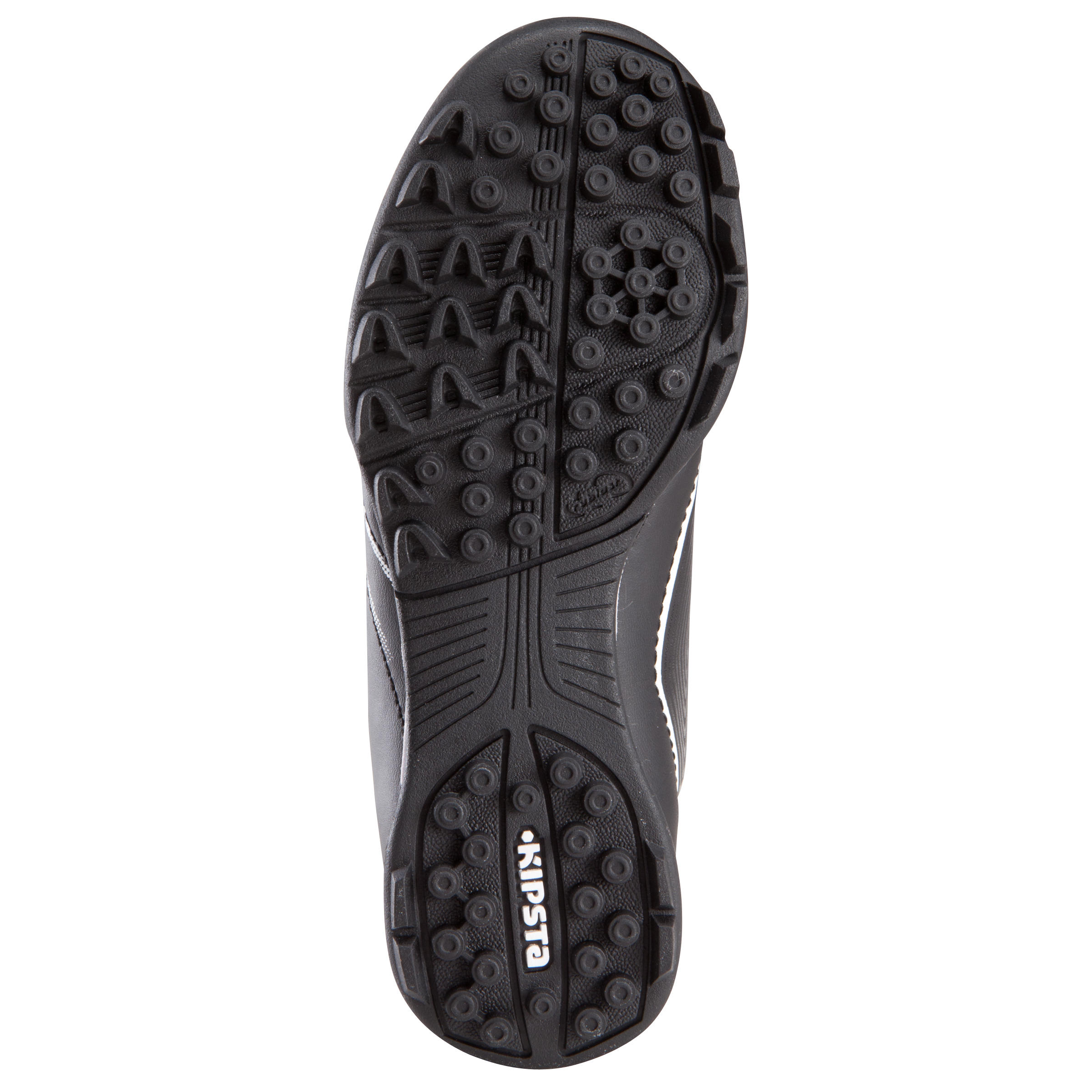 Agility 300 HG Kids Hard Ground Football Trainers - Black White 6/16