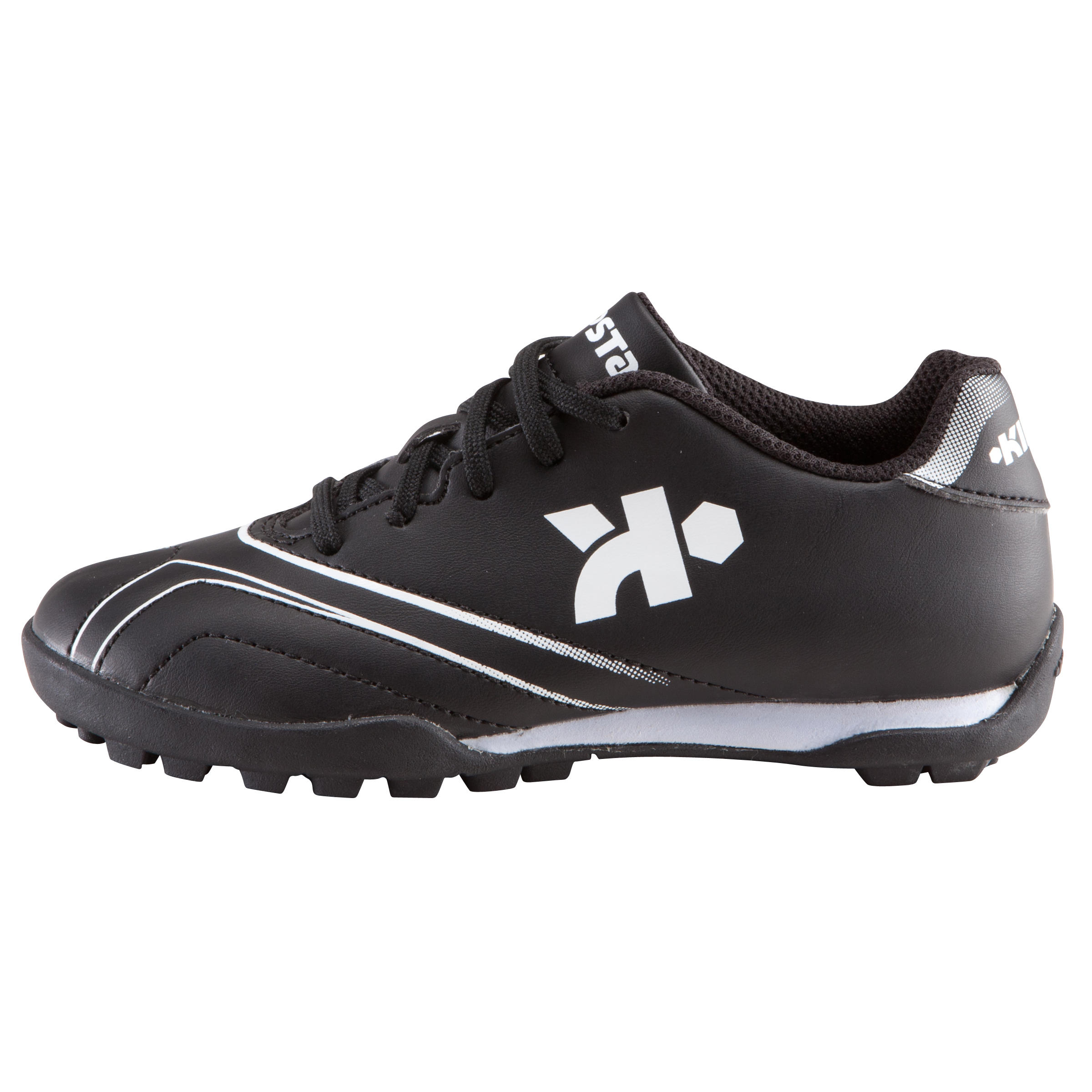 Agility 300 HG Kids Hard Ground Football Trainers - Black White 8/16