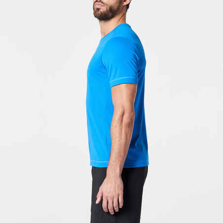 RUN DRY MEN'S RUNNING T-SHIRT - BLUE