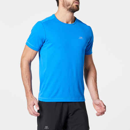 RUN DRY MEN'S RUNNING T-SHIRT - BLUE