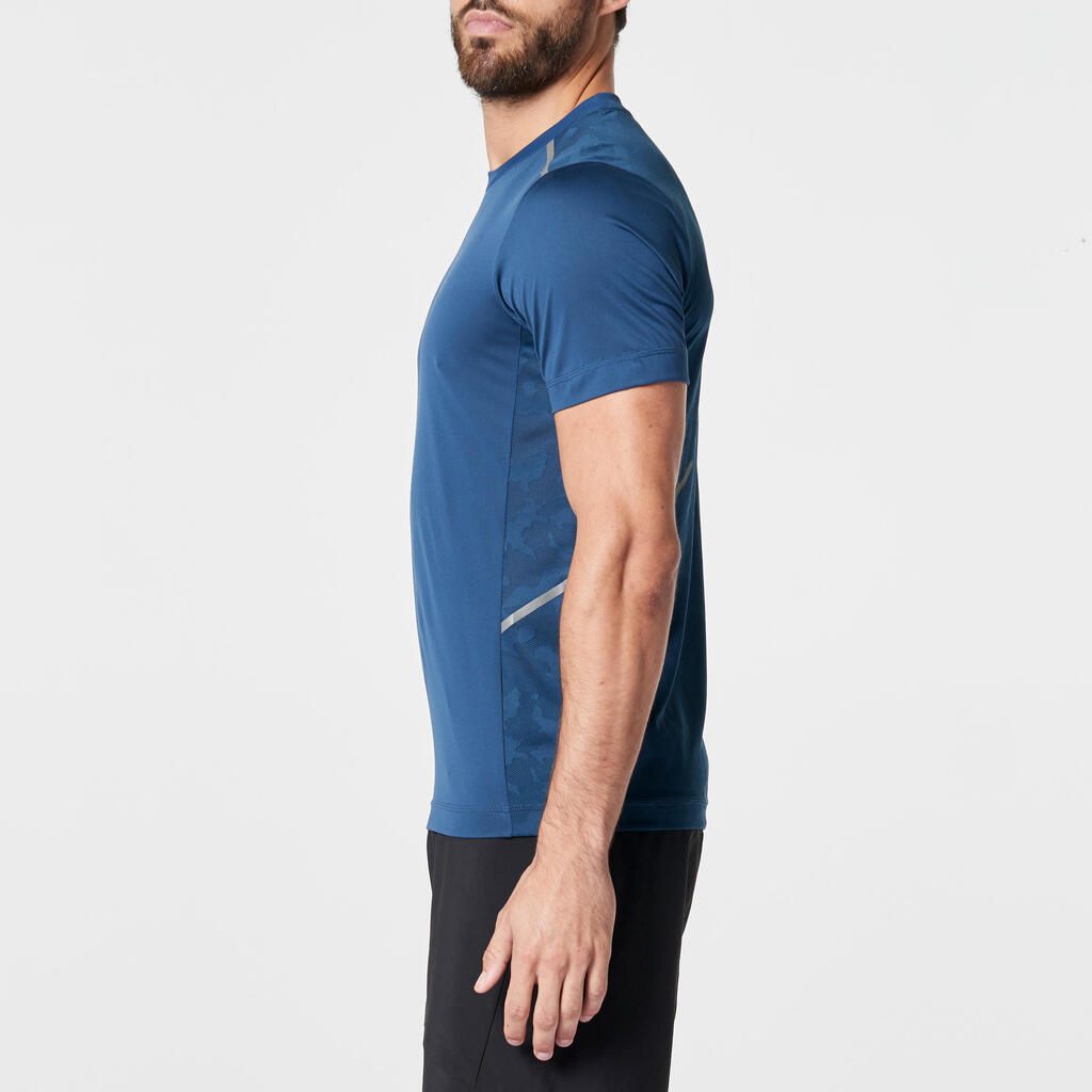 Laufshirt kurzarm Run Dry+ Breathe Herren petrol