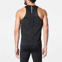 KIPRUN LIGHT MEN'S RUNNING TANK TOP LIGHT BLACK