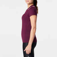 Run Dry+ Women's Jogging T-shirt - Burgundy