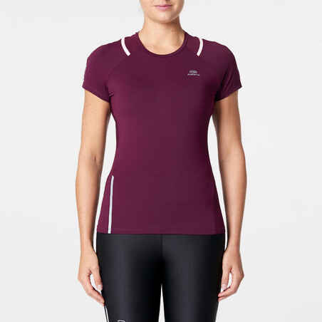 Run Dry+ Women's Jogging T-shirt - Burgundy