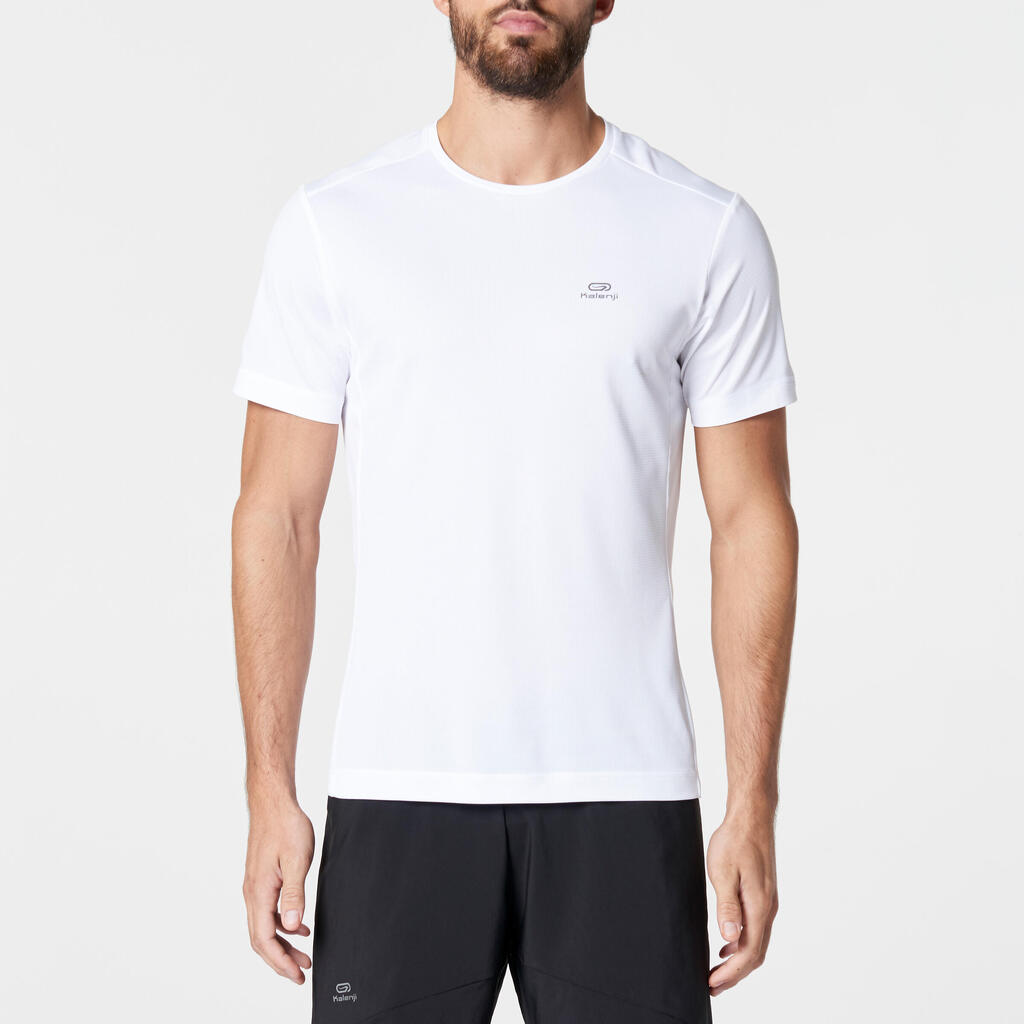 RUN DRY MEN'S RUNNING T-SHIRT WHITE GLACIER