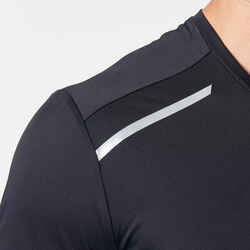 Sun Protect men's breathable long-sleeved running T-shirt - black