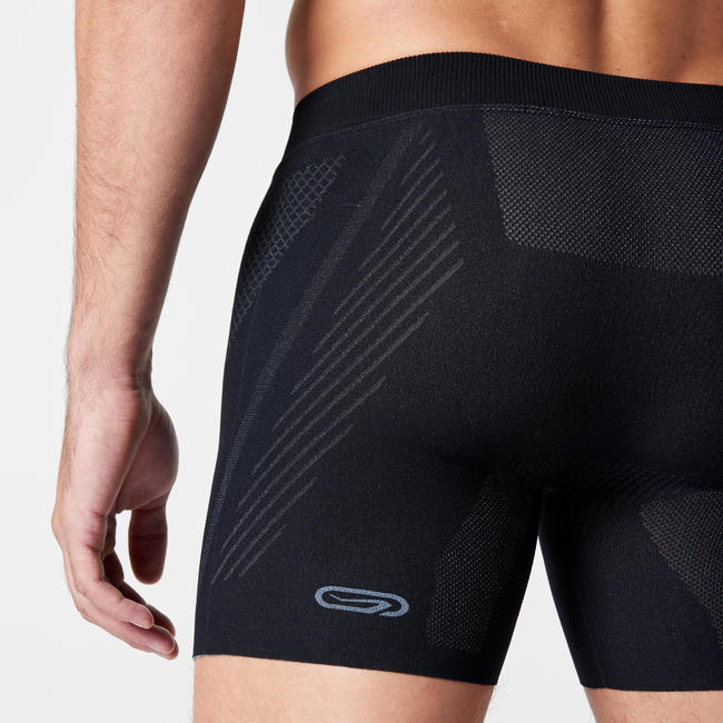 MEN'S SEAMLESS RUNNING BOXERS BLACK